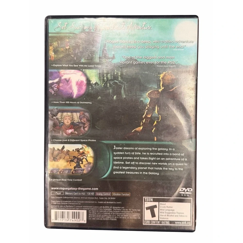 Rogue Galaxy‎ (Sony PlayStation 2, 2007) PS2 Tested